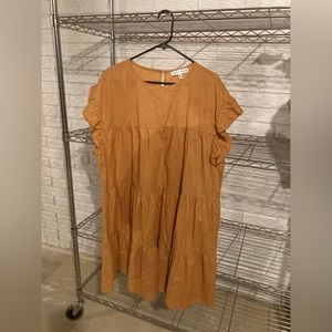 Dark Yellow Maxi Dress Layered Women’s Size XL